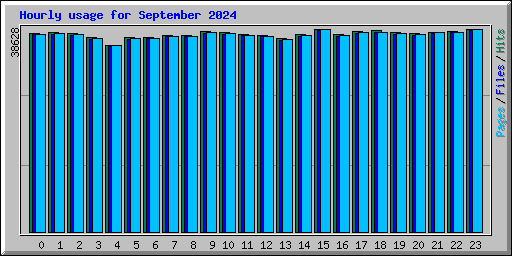 Hourly usage for September 2024